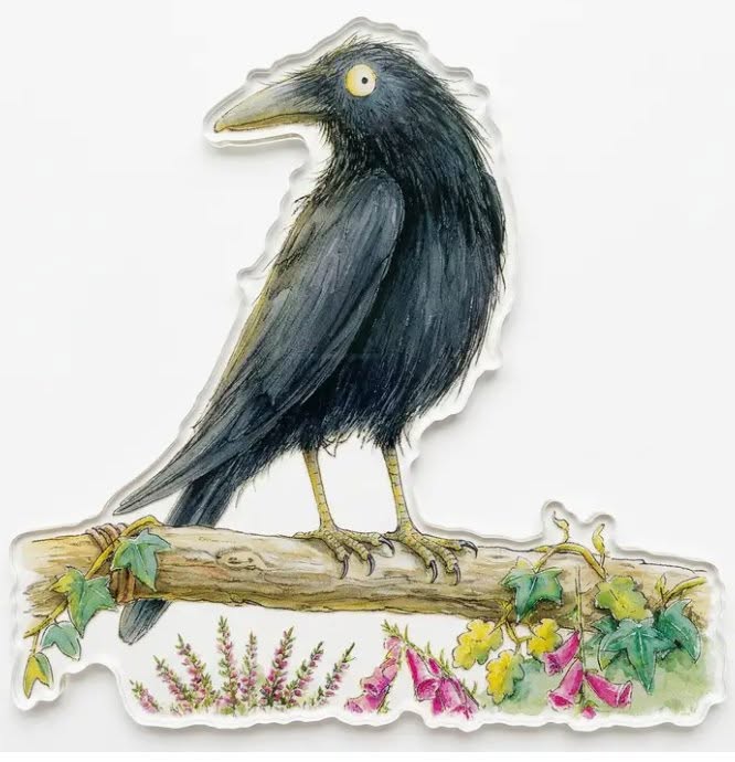 Witches Familiar Crow Magnet