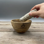 Wooden Smudge Bowl