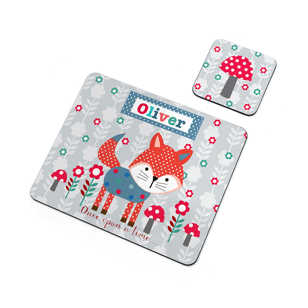 Woodland Fox Placemat Set | Personalised