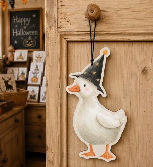 Woodland Wildlife Postcard Duck Hanging Card