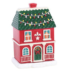 Red Christmas House Incense Cone Burner