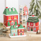 Red Christmas House Incense Cone Burner