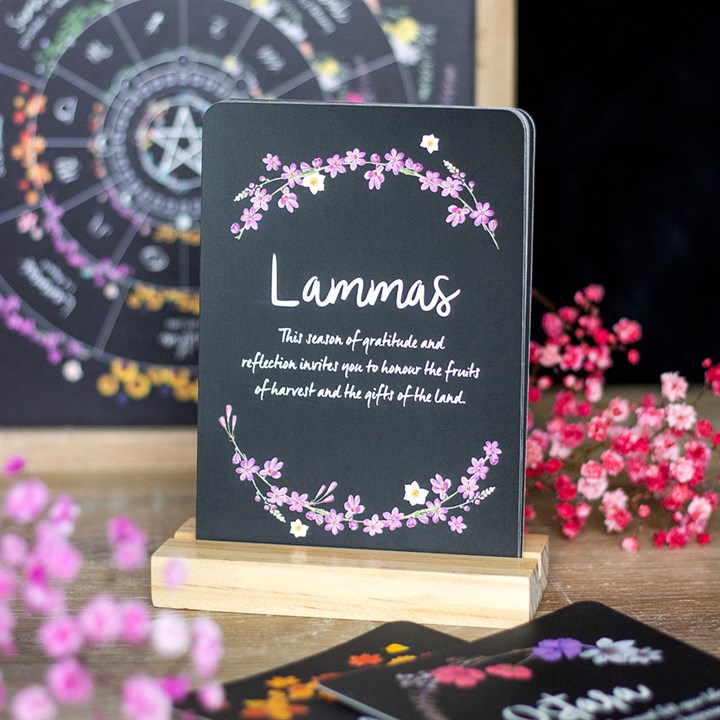 Eleanoras Wheel of the Year Altar Cards with Stand 