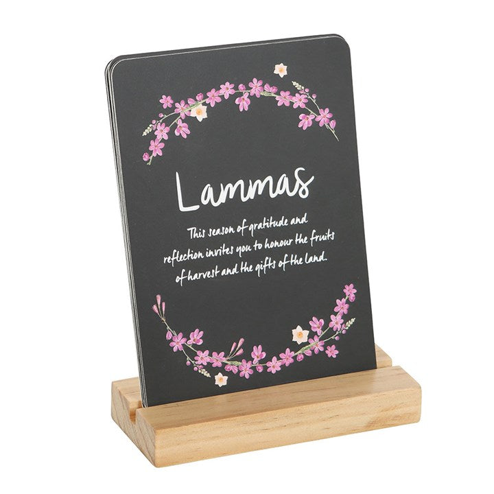 Eleanoras Wheel of the Year Altar Cards with Stand 