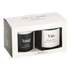 Eleanoras Set of 2 Yin Yang Black Oud and Coconut Candles Candles