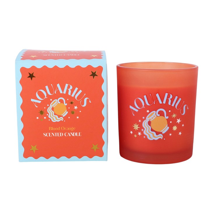 Aquarius Blood Orange Candle - Zodiac Zest