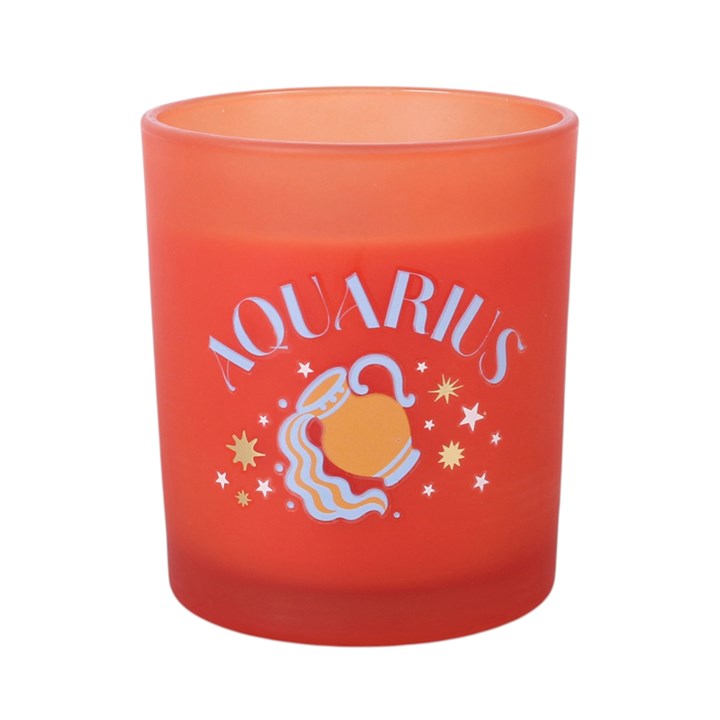 Aquarius Blood Orange Candle - Zodiac Zest