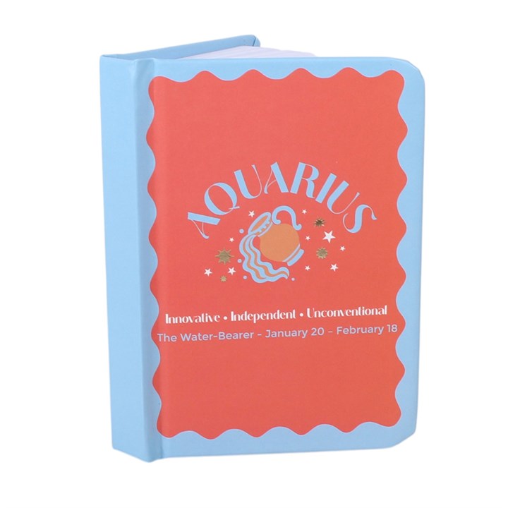 Zodiac Zest Aquarius Mini Notebook