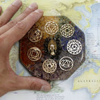 Buddha Chakra Orgonite Desk Power Packs  Lrg