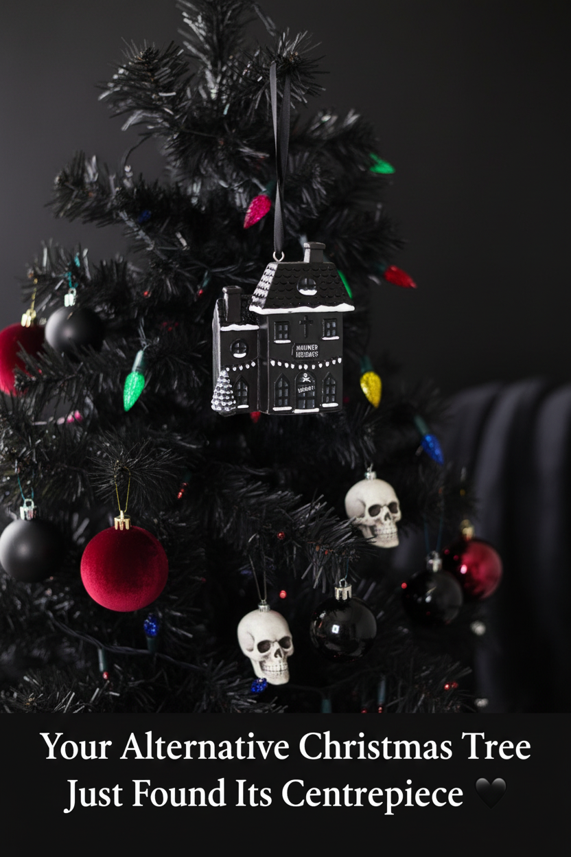 Haunted Holiday House Resin Christmas Decoration
