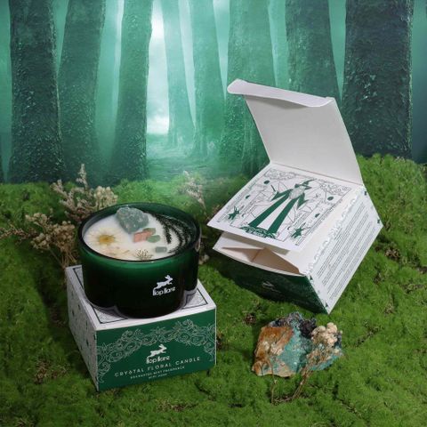 The Magician Hop Hare Crystal Magic Flower Candle