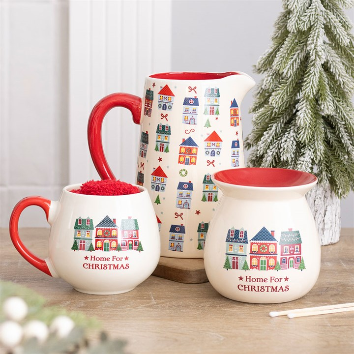 Home for Christmas Ceramic Oil Burner & Wax Warmer