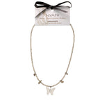 Nymph Labradorite Gemstone Necklace | Real Leaf Butterfly Pendant