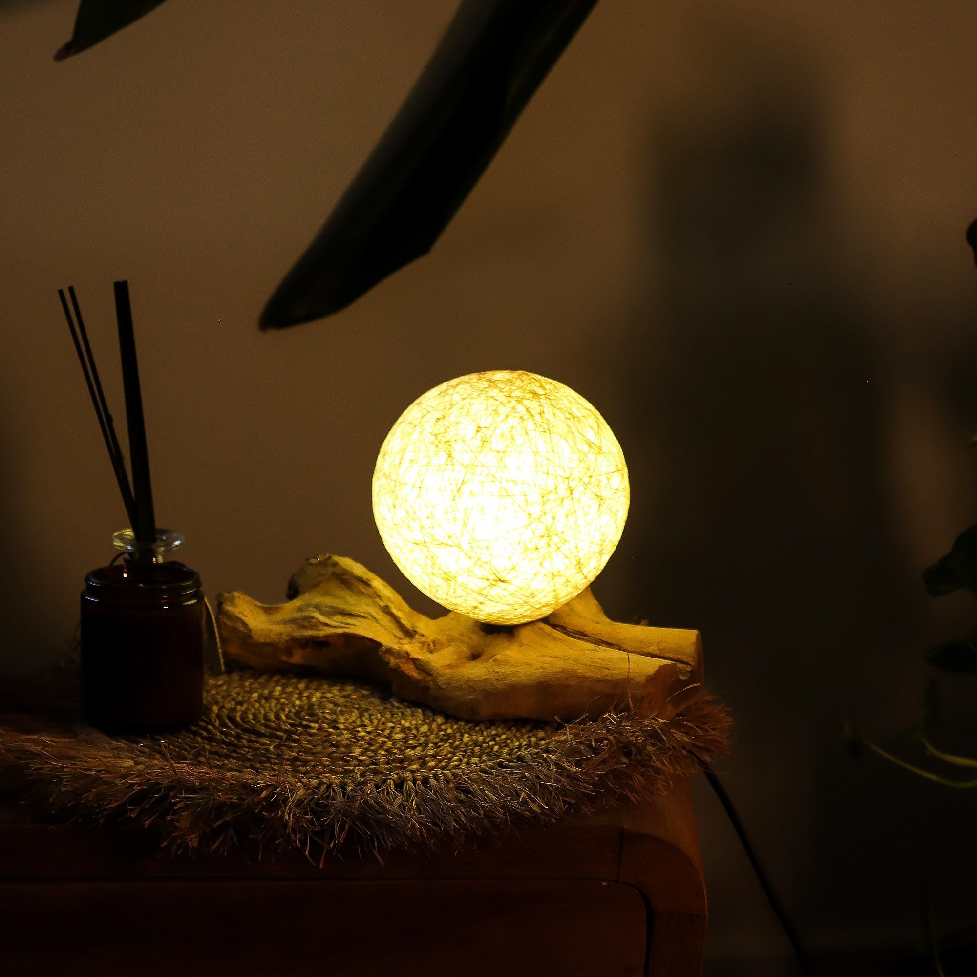 The Cotton Wrap DriftGlow Lamp | Cream
