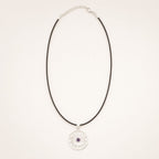 Sun Worship Amethyst Pendant | Silver Plated | 45cm Cord