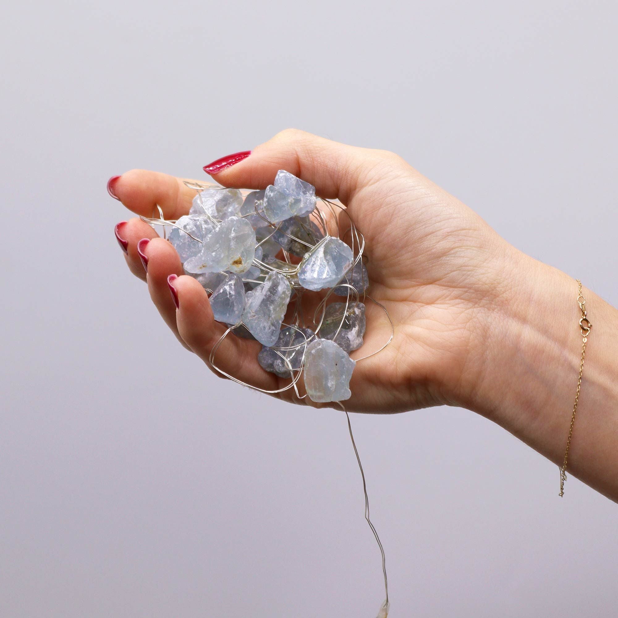 Celestite Gemstone Enchantment Lights