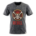 Nomad Sari Stonewashed Cotton T-Shirt | Rebel |Charcoal | Medium