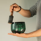 The Mushroom Cauldron Singing Bowl — Green