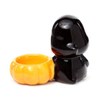 Ceramic Skull Boy Tea Light Candle Holder
