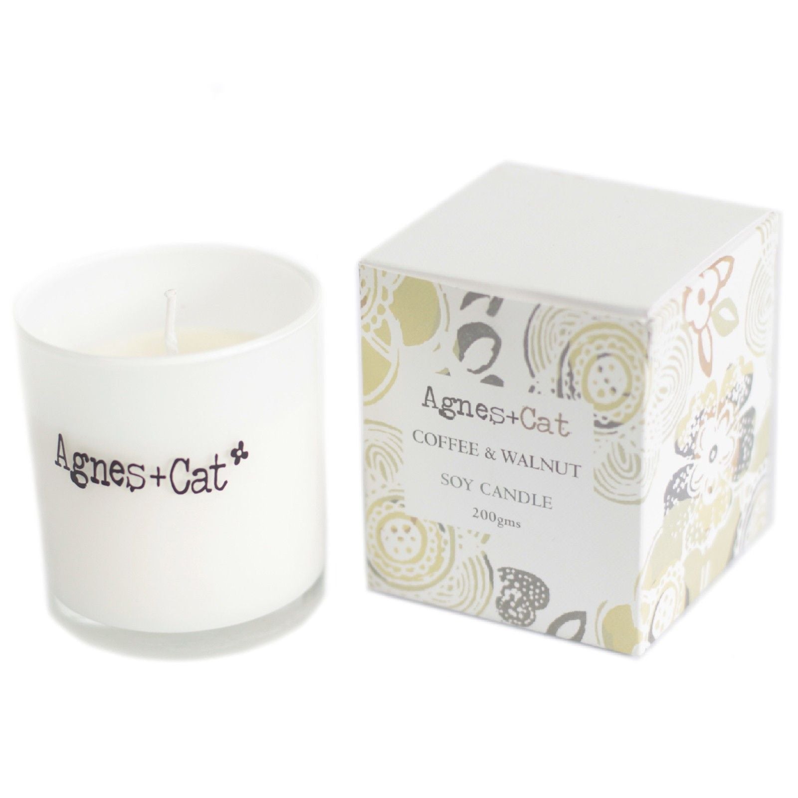 Agnes + Cat - Votive Candle – Coffee & Walnut