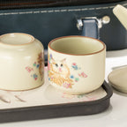 Cat Lover Travel Teapot Set | With Two Cups