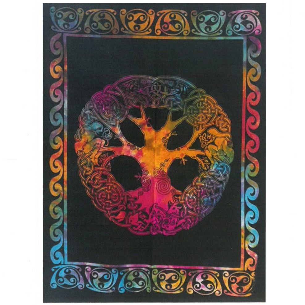 Tree with Adam & Eve Cotton Wall Art