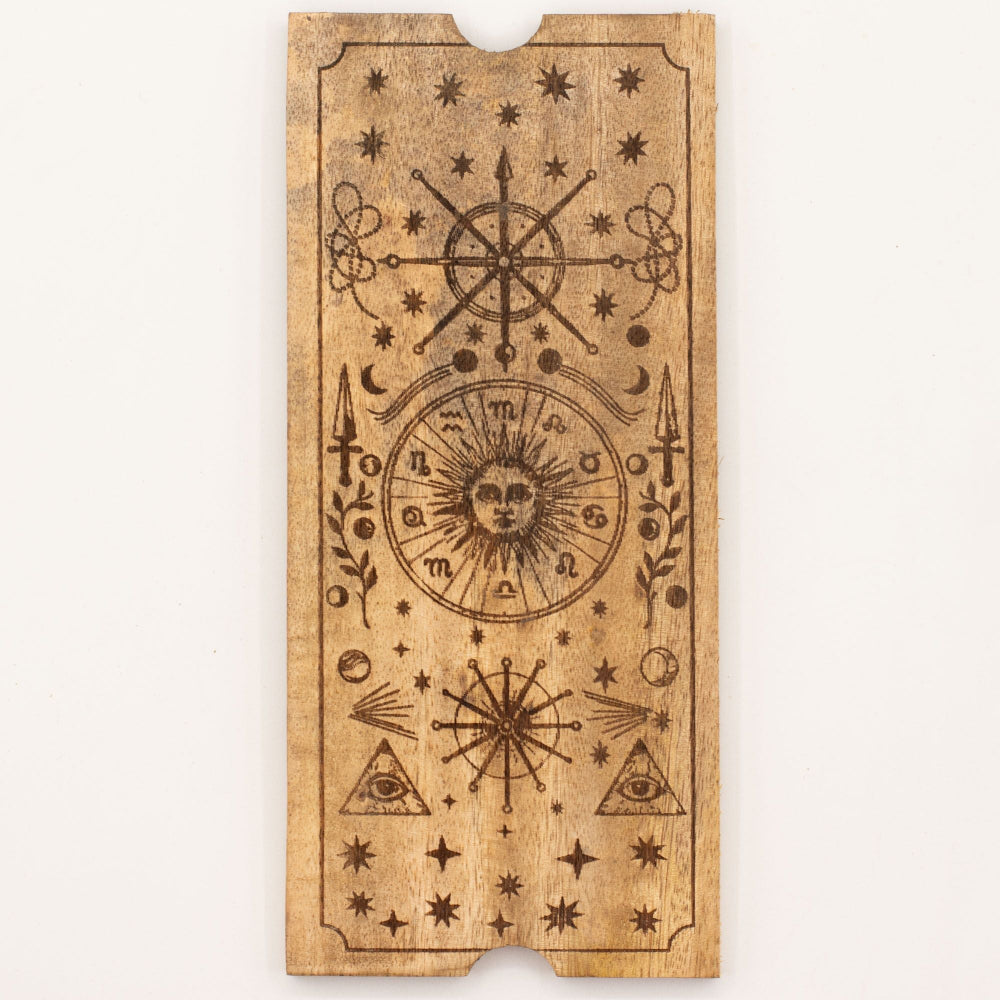 Four Section Tarot Box with Card Holder