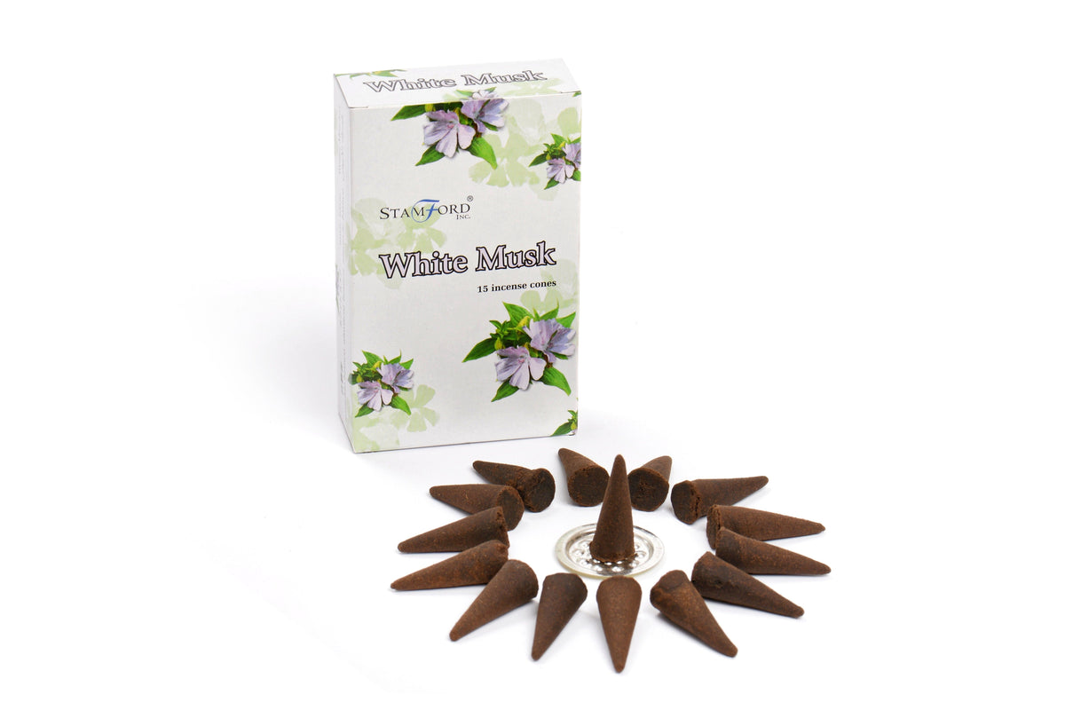 White Musk Incense Cones - Stamford