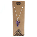 Amethyst Gemstone Guardian Angel Pendant