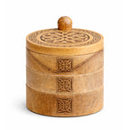 Celtic Carved 3 Tier Revolving Box