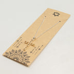 Citrine Crucifix Pendant | Silver Plated | 45cm Chain