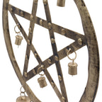 Pentagon Wind Chime with Cow Bells