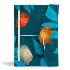 Lokta Bold Floral Midnight Blue Notebook  Large