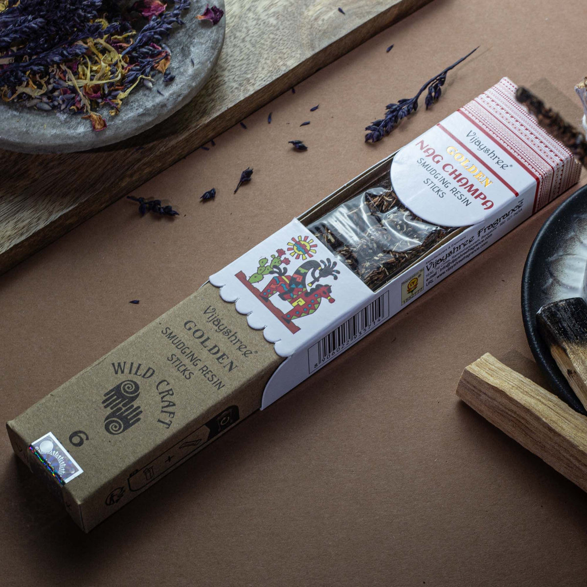 Golden Nag Champa Smudging Resin Sticks - 30g