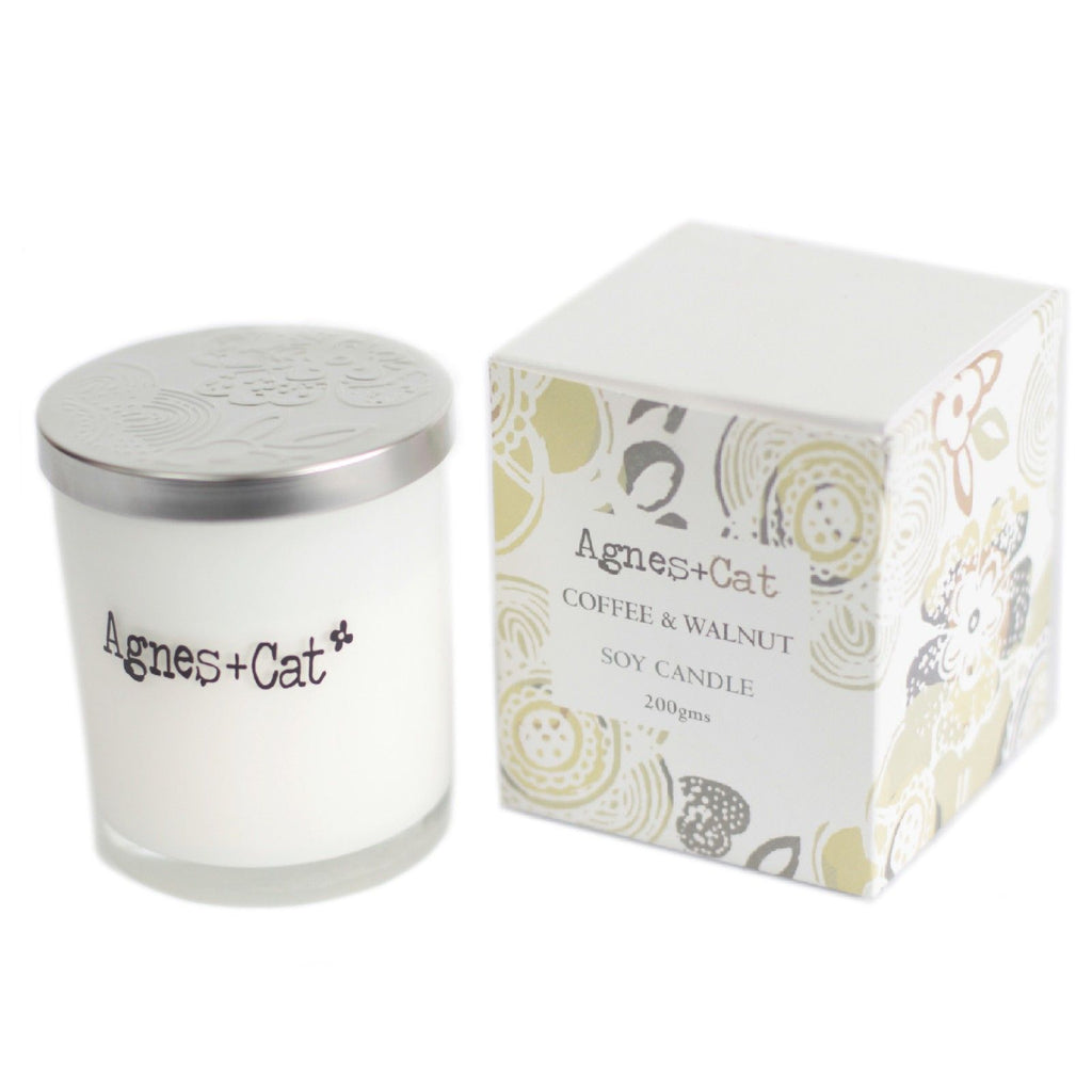 Agnes + Cat - Votive Candle – Coffee & Walnut