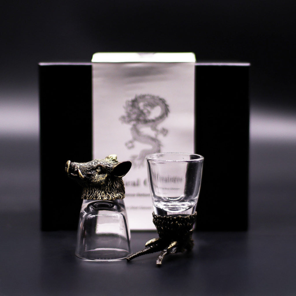 Wild Forest Creatures Shot Glass Gift Set - 6 x 50ml