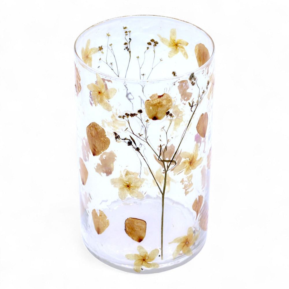The Botanist's Tower — Pressed Botanical Pillar Holder