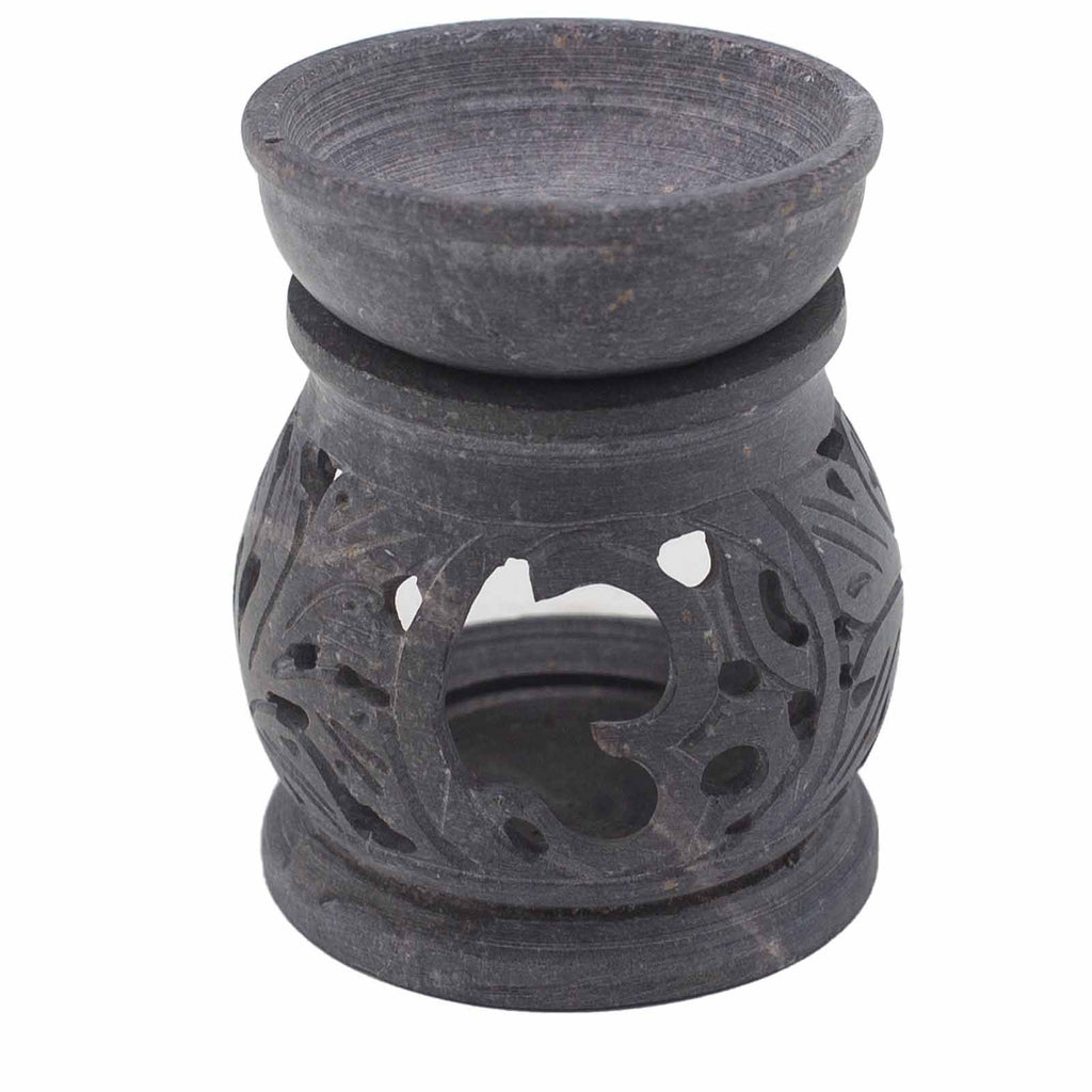 Om Small Soapstone Oil Burner 8cm