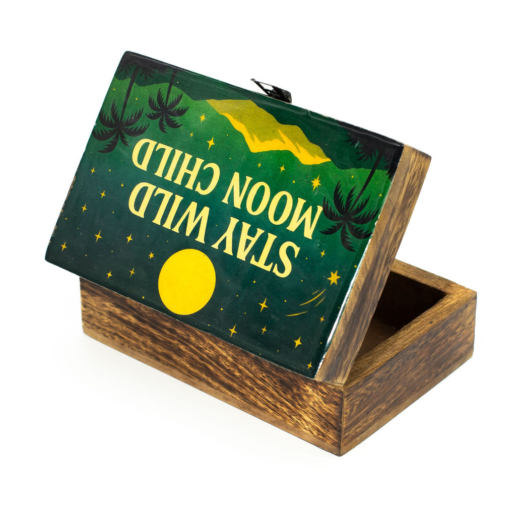 Stay Wild Moon Child Medium Enamelled Box