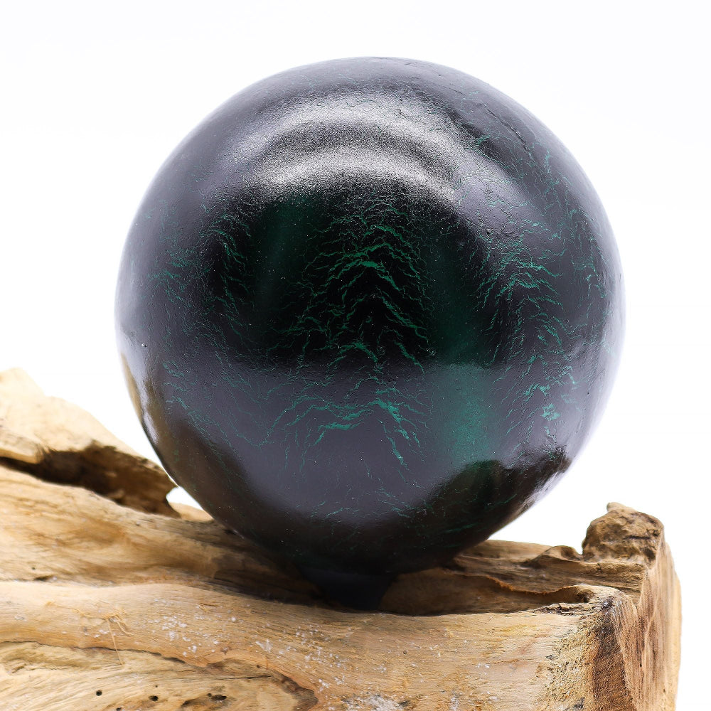 The Emerald Crackle DriftGlow Lamp