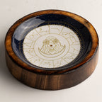 Virgo Mango Wood Mini Bowl & Incense Stick Holder
