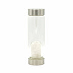 Clear Quartz Crystal Water Bottle | Chip Stones | Cleansing & Clarity