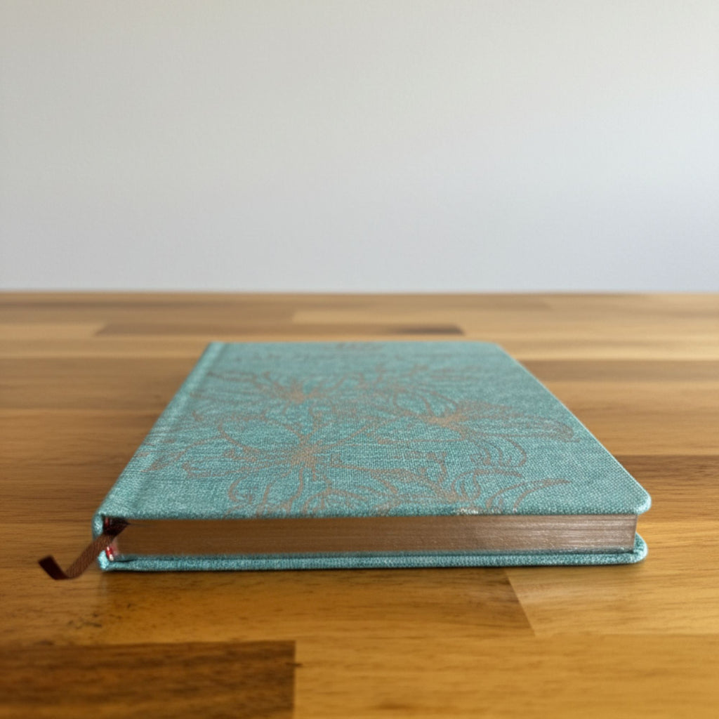 I am Thankful For Blue Gratitude Journal with Silver Lining