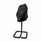 Mineral Specimen on Metal Stand - Black Tourmaline