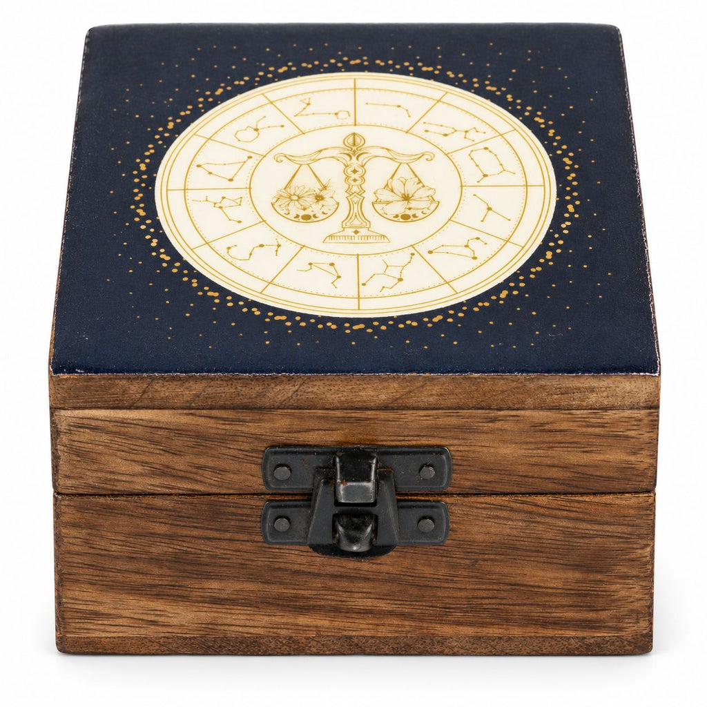 Libra Small Enamelled Keepsake Box