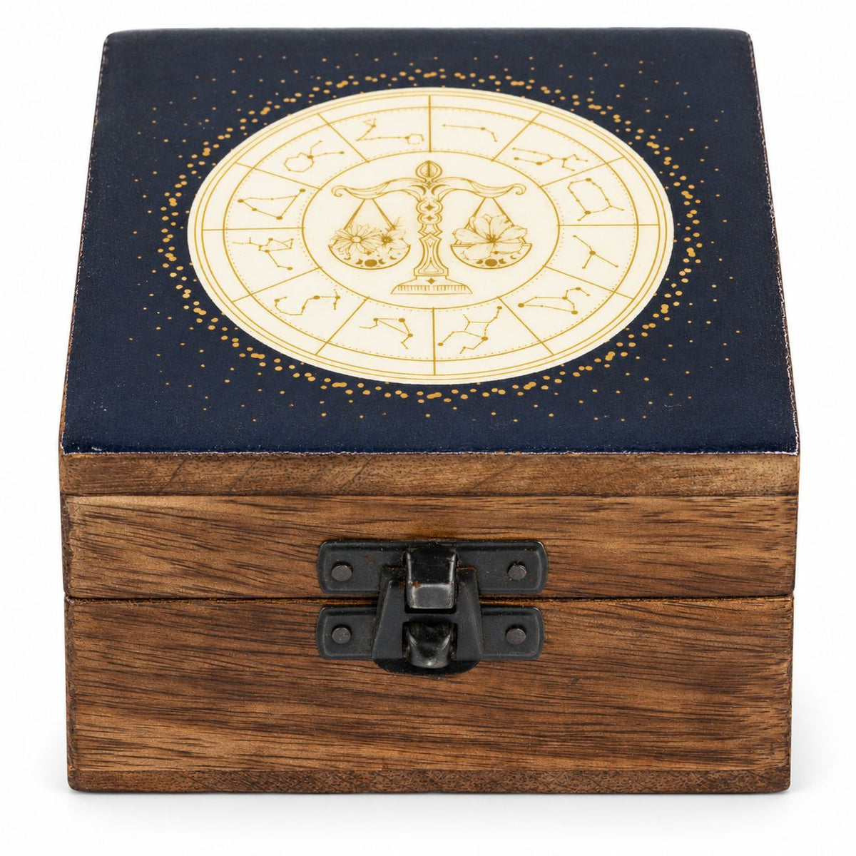 Libra Small Enamelled Keepsake Box