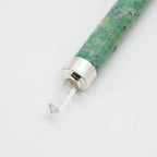Verdant Heart Wand — Ruby Fuchsite & Rose Quartz Crystal Ball Top