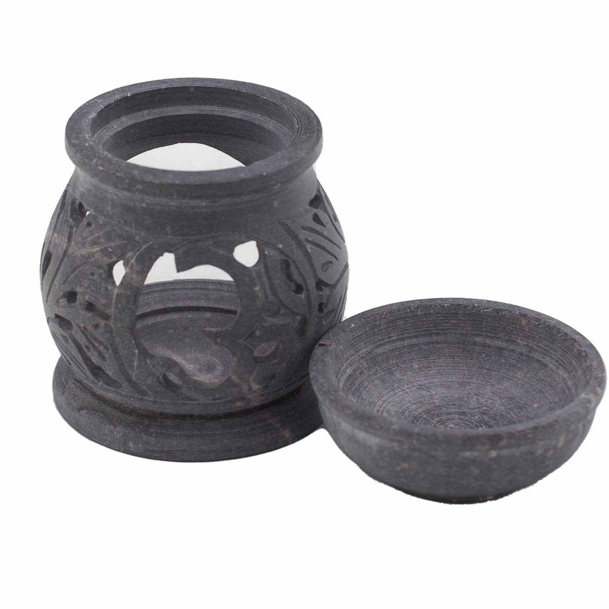 Om Small Soapstone Oil Burner 8cm