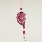 Mini Mango Retractable Dog Lead with Wrist Strap - Plum - 3m