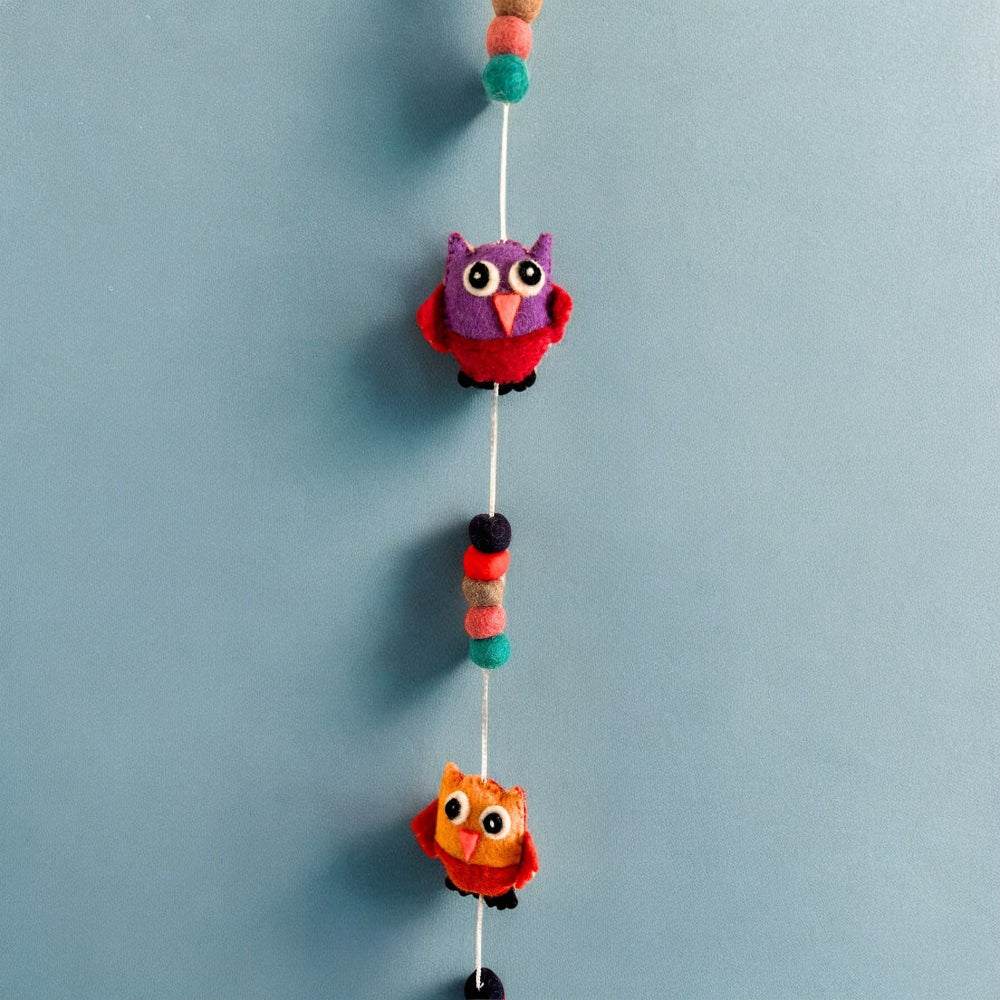 Owl Felt Wall Hanging